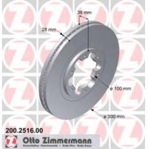 спирачен диск ZIMMERMANN 200.2516.00 