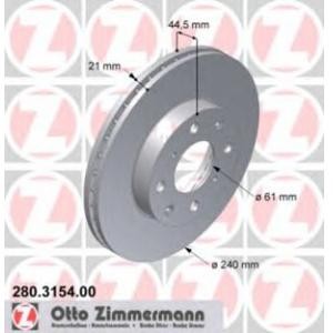 спирачен диск ZIMMERMANN 280.3154.00