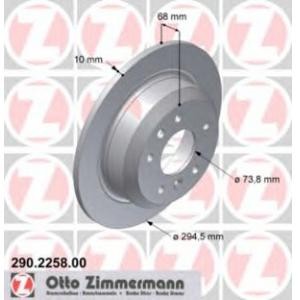 спирачен диск ZIMMERMANN 290.2258.00 