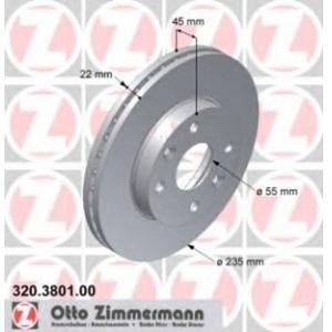 спирачен диск ZIMMERMANN 320.3801.00 