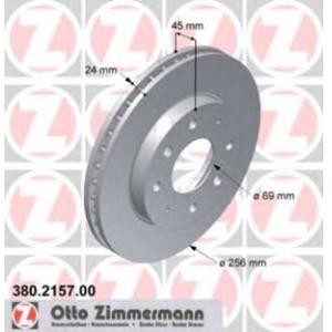 спирачен диск ZIMMERMANN 380.2157.00 
