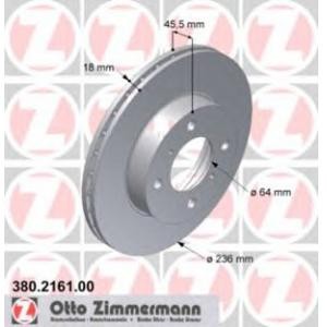 спирачен диск ZIMMERMANN 380.2161.00 
