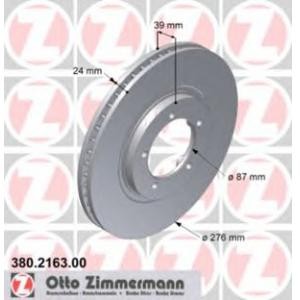 спирачен диск ZIMMERMANN 380.2163.00 