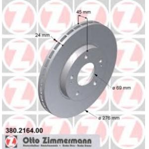 спирачен диск ZIMMERMANN 380.2164.00 