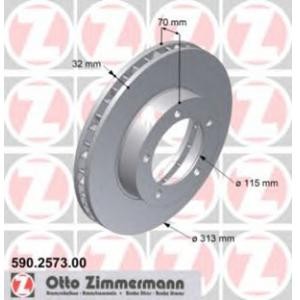 спирачен диск ZIMMERMANN 590.2573.00 