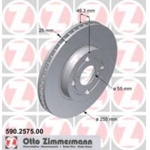 спирачен диск ZIMMERMANN 590.2575.00 