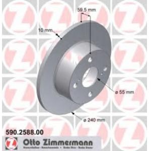 спирачен диск ZIMMERMANN 590.2588.00 
