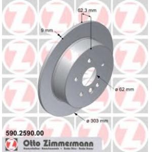 спирачен диск ZIMMERMANN 590.2590.00 