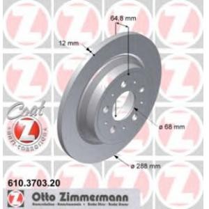 спирачен диск ZIMMERMANN 610.3703.20