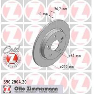 спирачен диск ZIMMERMANN 590.2804.20