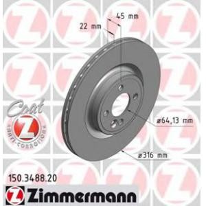 спирачен диск ZIMMERMANN 150.3488.20 