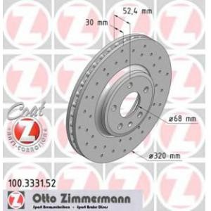 спирачен диск ZIMMERMANN 100.3331.52
