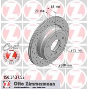 спирачен диск ZIMMERMANN 150.3437.52