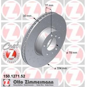 спирачен диск ZIMMERMANN 150.1271.52 