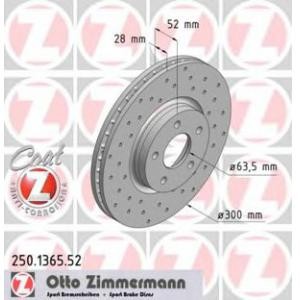 спирачен диск ZIMMERMANN 250.1365.52 