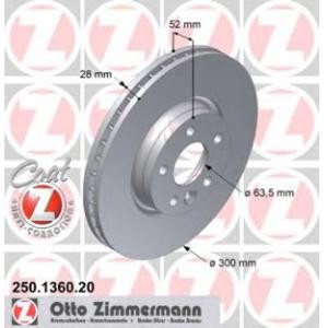 спирачен диск ZIMMERMANN 250.1360.20 