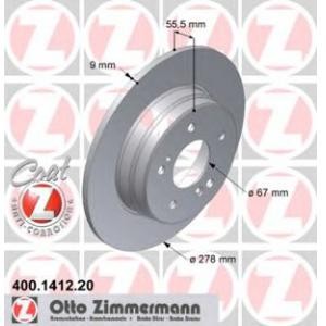 спирачен диск ZIMMERMANN 400.1412.20 