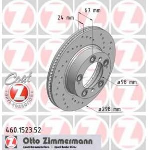 спирачен диск ZIMMERMANN 460.1523.52 