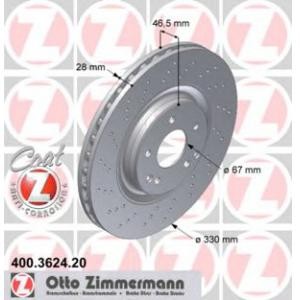 спирачен диск ZIMMERMANN 400.3624.20 