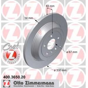 спирачен диск ZIMMERMANN 400.3650.20