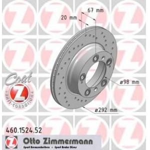 спирачен диск ZIMMERMANN 460.1524.52 