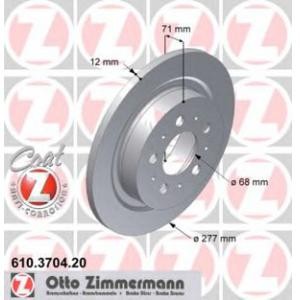 спирачен диск ZIMMERMANN 610.3704.20