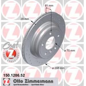спирачен диск ZIMMERMANN 150.1286.52 