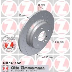 спирачен диск ZIMMERMANN 400.1437.52 