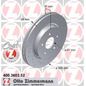 спирачен диск ZIMMERMANN 400.3603.52 