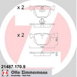 накладки ZIMMERMANN 21487.170.9 
