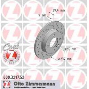 спирачен диск ZIMMERMANN 600.3217.52