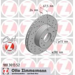 спирачен диск ZIMMERMANN 180.3013.52 