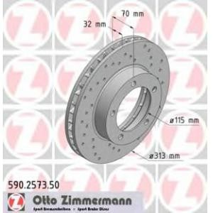 спирачен диск ZIMMERMANN 590.2573.50 