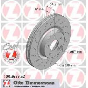 спирачен диск ZIMMERMANN 400.3637.52 