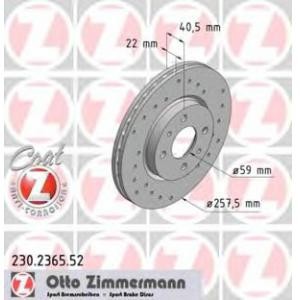 спирачен диск ZIMMERMANN 230.2365.52 