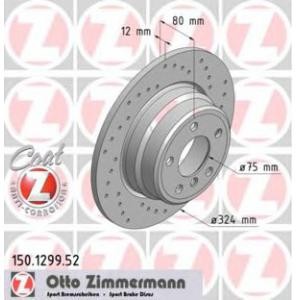 спирачен диск ZIMMERMANN 150.1299.52