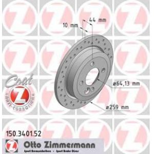 спирачен диск ZIMMERMANN 150.3401.52