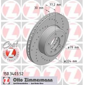 спирачен диск ZIMMERMANN 150.3403.52
