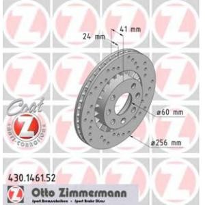 спирачен диск ZIMMERMANN 430.1461.52 
