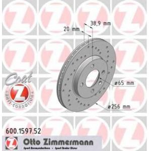 спирачен диск ZIMMERMANN 600.1597.52