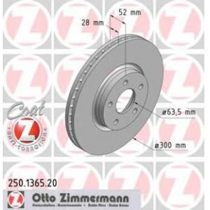 спирачен диск ZIMMERMANN 250.1365.20 