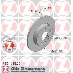 спирачен диск ZIMMERMANN 430.1485.20 