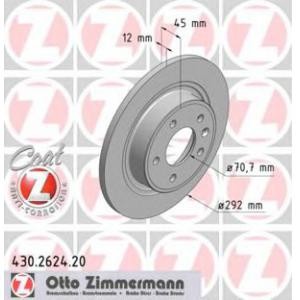спирачен диск ZIMMERMANN 430.2624.20 