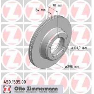 спирачен диск ZIMMERMANN 450.1535.00 