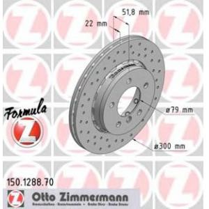 спирачен диск ZIMMERMANN 150.1288.70 