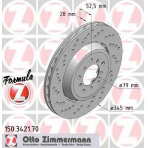 спирачен диск ZIMMERMANN 150.3421.70 