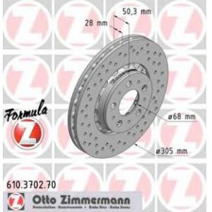 спирачен диск ZIMMERMANN 610.3702.70