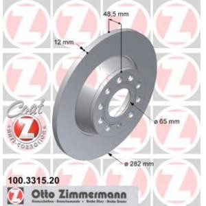спирачен диск ZIMMERMANN 100.3315.20 