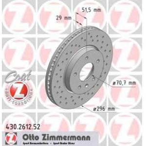 спирачен диск ZIMMERMANN 430.2612.52 
