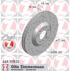 спирачен диск ZIMMERMANN 440.3119.52 